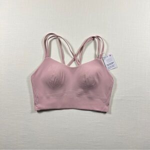 Lululemon Like a Cloud Longline Bra B/C *Ribbed - Pink Haze - Size 8